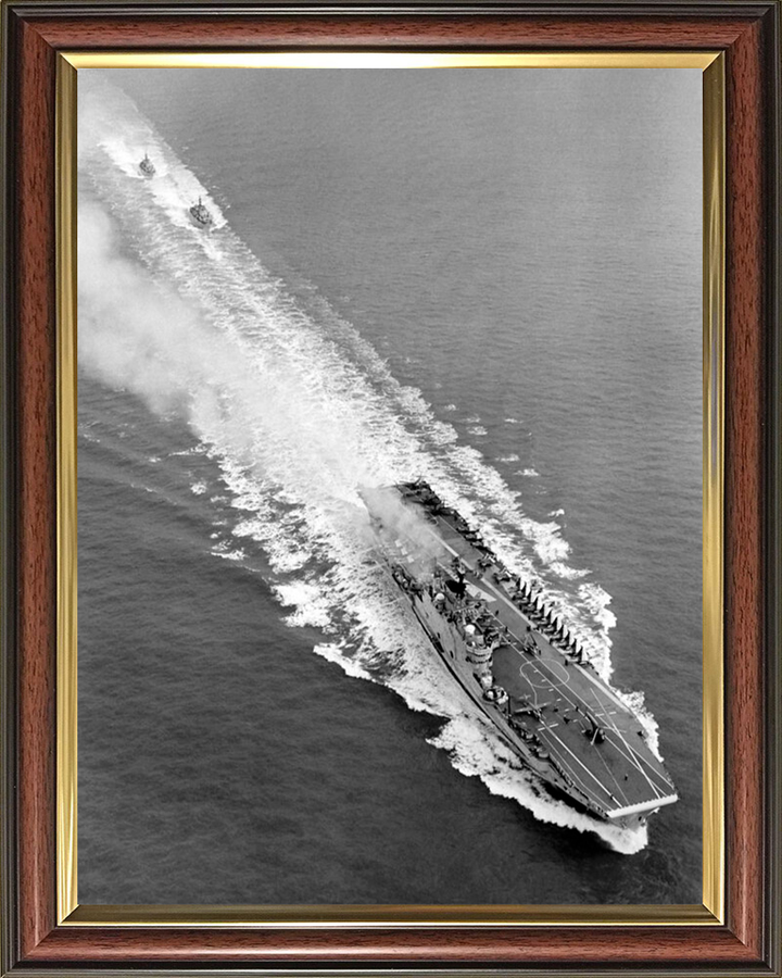 HMS Eagle R05 Royal Navy Audacious class aircraft carrier Photo Print or Framed Print - Hampshire Prints