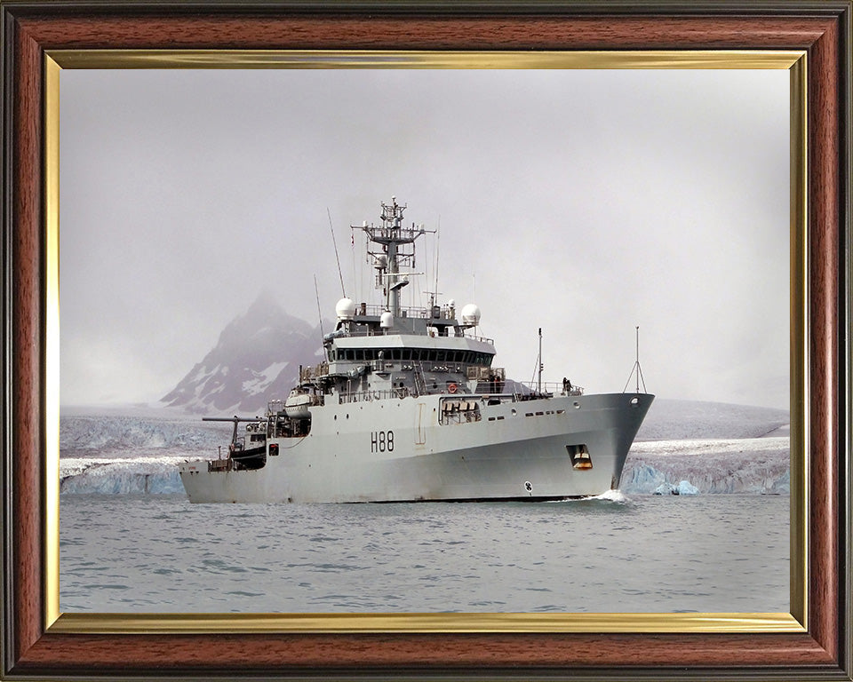 HMS Enterprise H88 | Photo Print | Framed Print | Hydrographic Survey Vessel | Royal Navy Hampshire Prints
