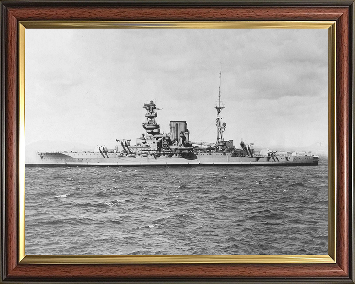 HMS Barham (04) Royal Navy Queen Elizabeth class battleship Photo Print or Framed Print - Hampshire Prints