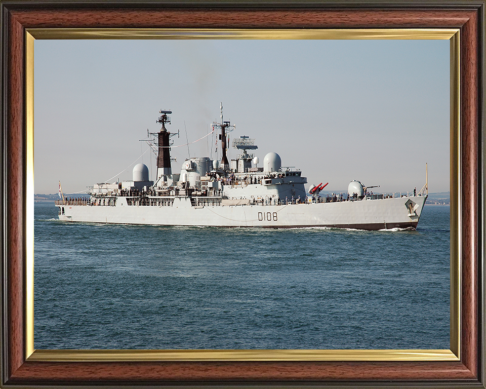 HMS Cardiff D108 Royal Navy Type 42 destroyer Photo Print or Framed Print - Hampshire Prints