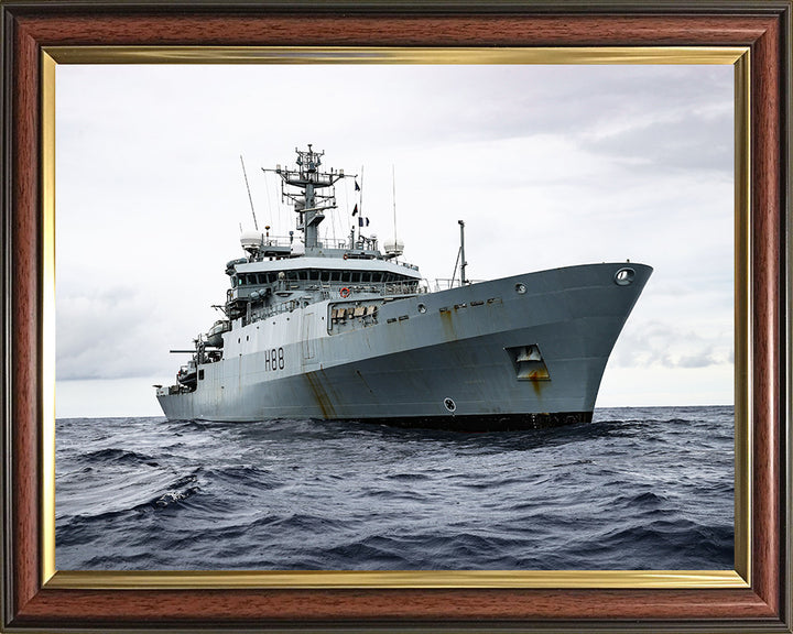 HMS Enterprise H88 | Photo Print | Framed Print | Hydrographic Survey Vessel | Royal Navy Hampshire Prints