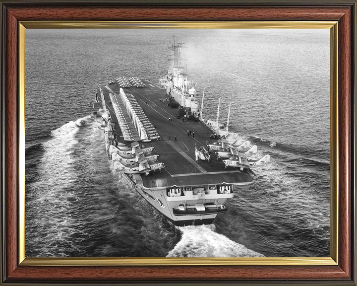 HMS Ark Royal R09 Royal Navy Audacious class aircraft carrier Photo Print or Framed Print - Hampshire Prints