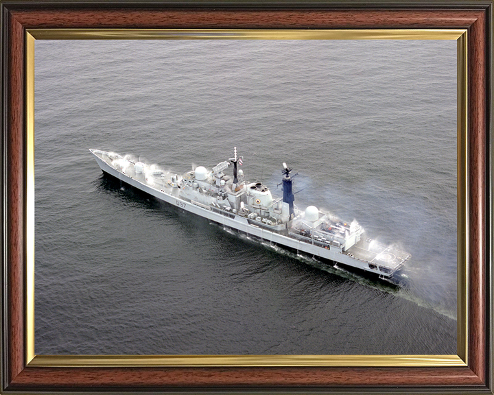 HMS Edinburgh (D97) Photo Print - Pre Wetting - Royal Navy Type 42 Destroyer Hampshire Prints 10 x 8 Classic Frame No