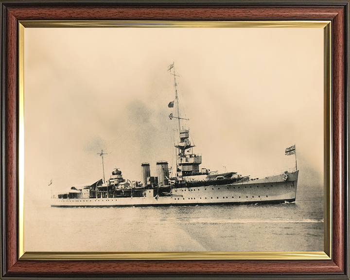 HMS Calcutta D82 | Photo Print | Framed Print | Poster | C Class | Light Cruiser | Royal Navy Hampshire Prints