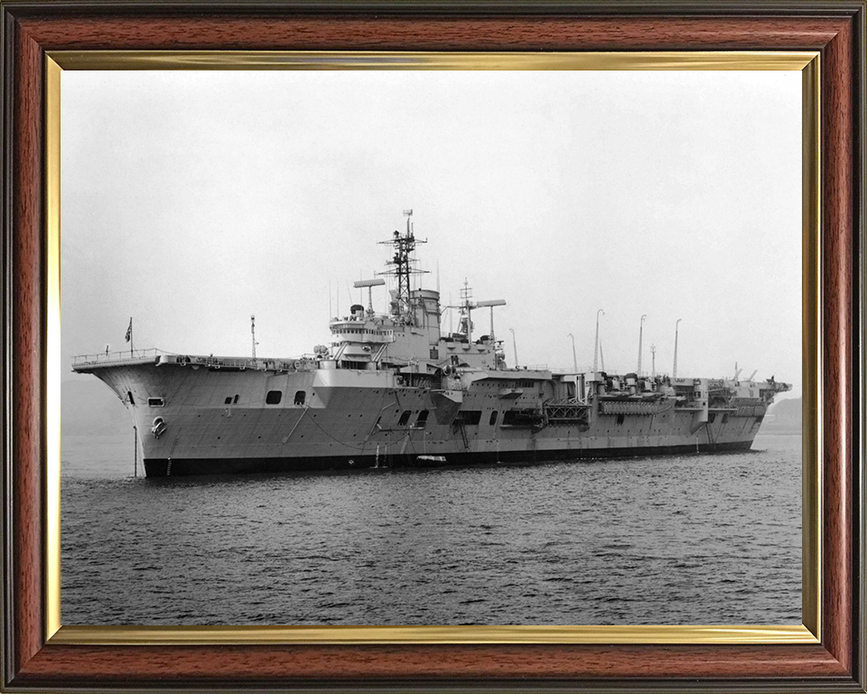 HMS Ark Royal R09 Royal Navy Audacious class aircraft carrier Photo Print or Framed Print - Hampshire Prints