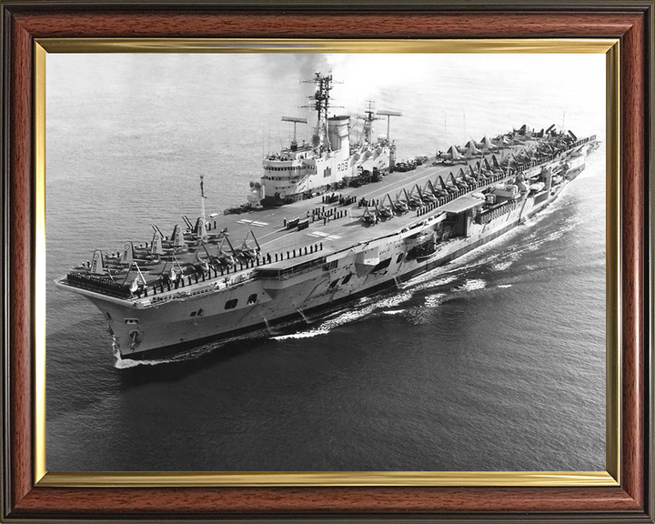 HMS Ark Royal R09 Royal Navy Audacious class aircraft carrier Photo Print or Framed Print - Hampshire Prints