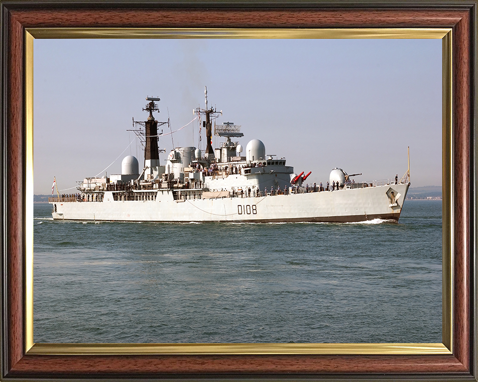 HMS Cardiff D108 | Photo Print | Framed Print | Poster | Type 42 | Destroyer | Royal Navy Hampshire Prints
