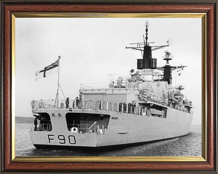 HMS Brilliant F90 Royal Navy Type 22 Frigate Photo Print or Framed Print - Hampshire Prints