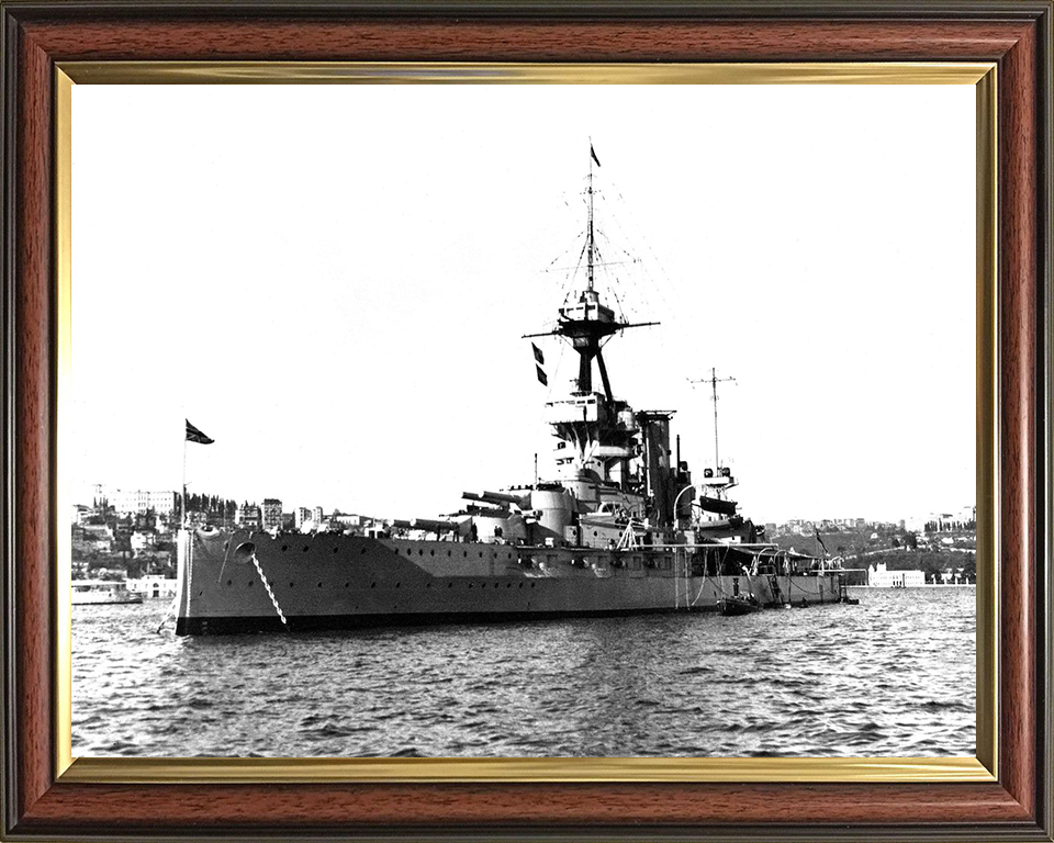 HMS Benbow (1913) Royal Navy Iron Duke class battleship Photo Print or Framed Print - Hampshire Prints