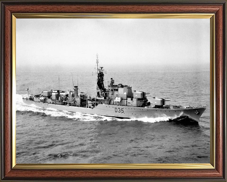 HMS Diamond D35 Royal Navy Daring class destroyer Photo Print or Framed Print - Hampshire Prints