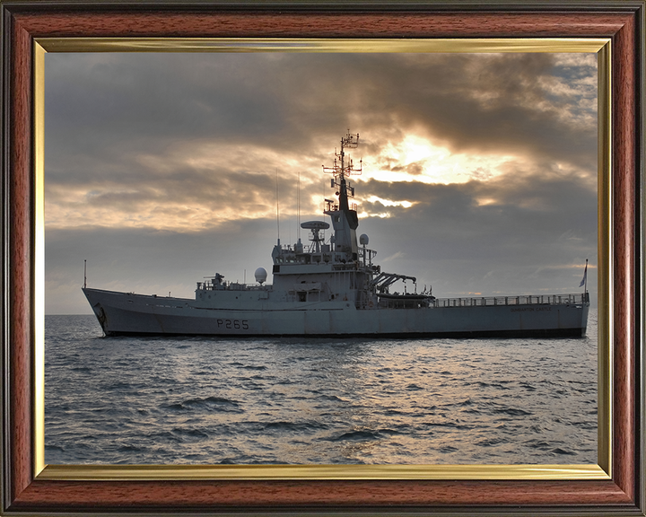 HMS Dumbarton Castle P265 Royal Navy Castle class patrol vessel Photo Print or Framed Print - Hampshire Prints