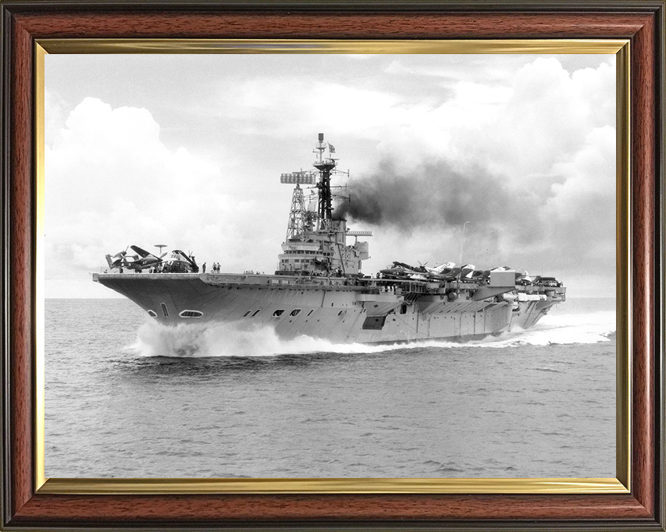 HMS Centaur R06 Royal Navy Centaur class light fleet carrier Photo Print or Framed Print - Hampshire Prints