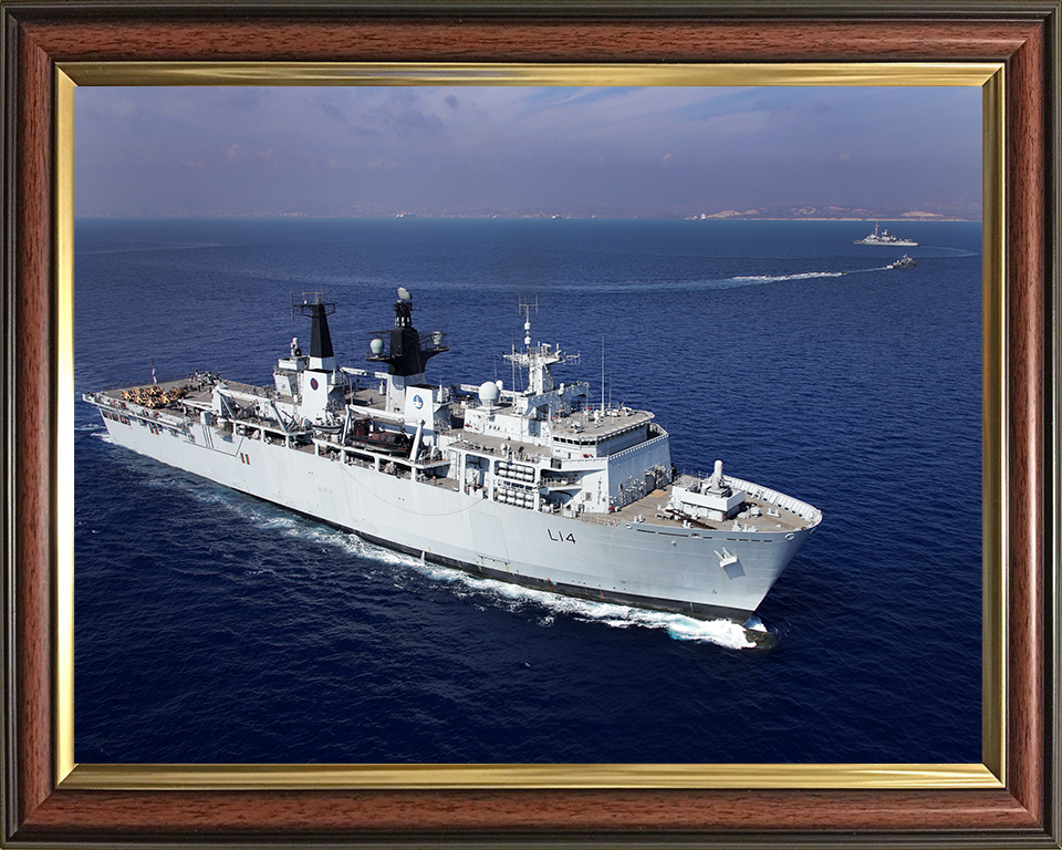 HMS Albion L14 Royal Navy Albion Class Albion Class amphibious ship Photo Print or Framed Print - Hampshire Prints