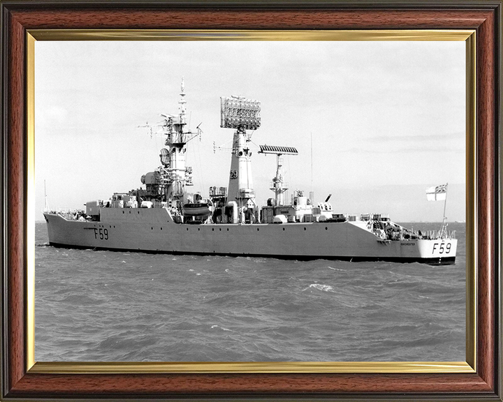 HMS Chichester F59 Royal Navy Salisbury class Frigate Photo Print or Framed Print - Hampshire Prints