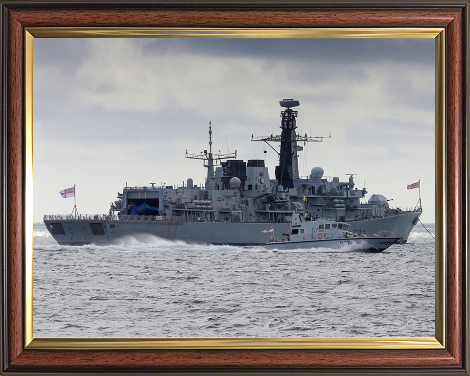 HMS Argyll F231 Royal Navy type 23 Frigate Photo Print or Framed Print - Hampshire Prints