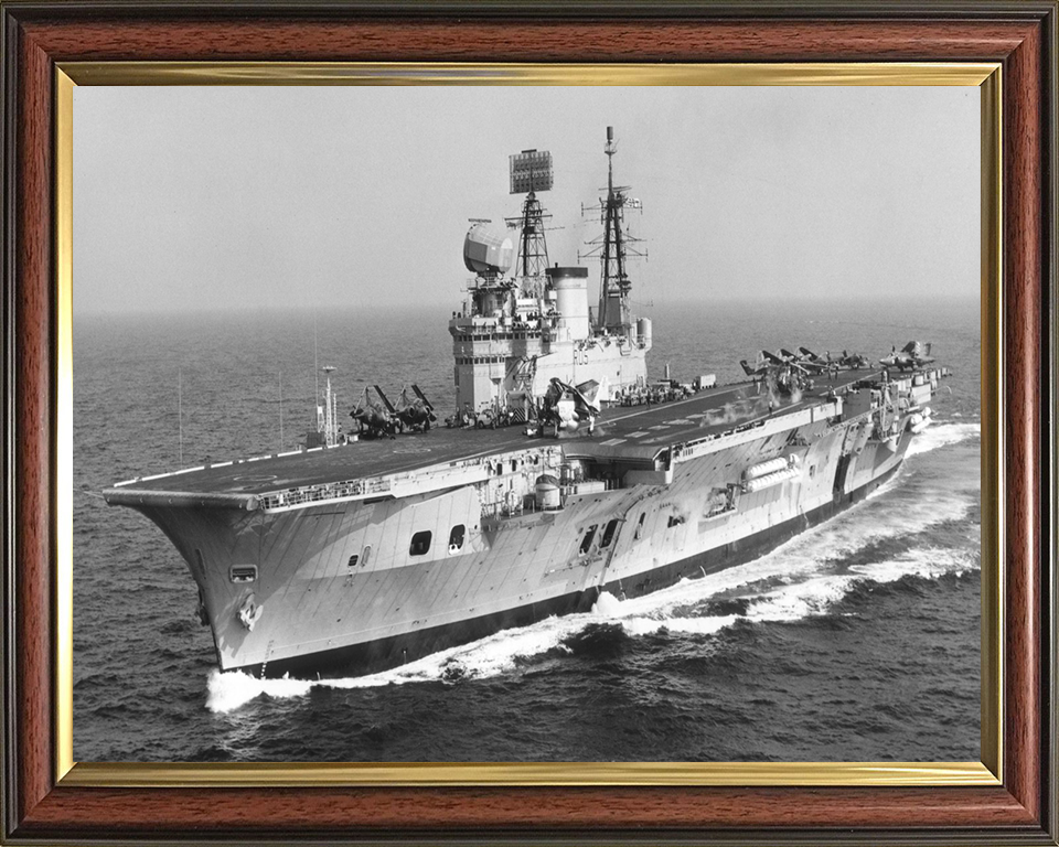 HMS Eagle R05 Royal Navy Audacious class aircraft carrier Photo Print or Framed Print - Hampshire Prints