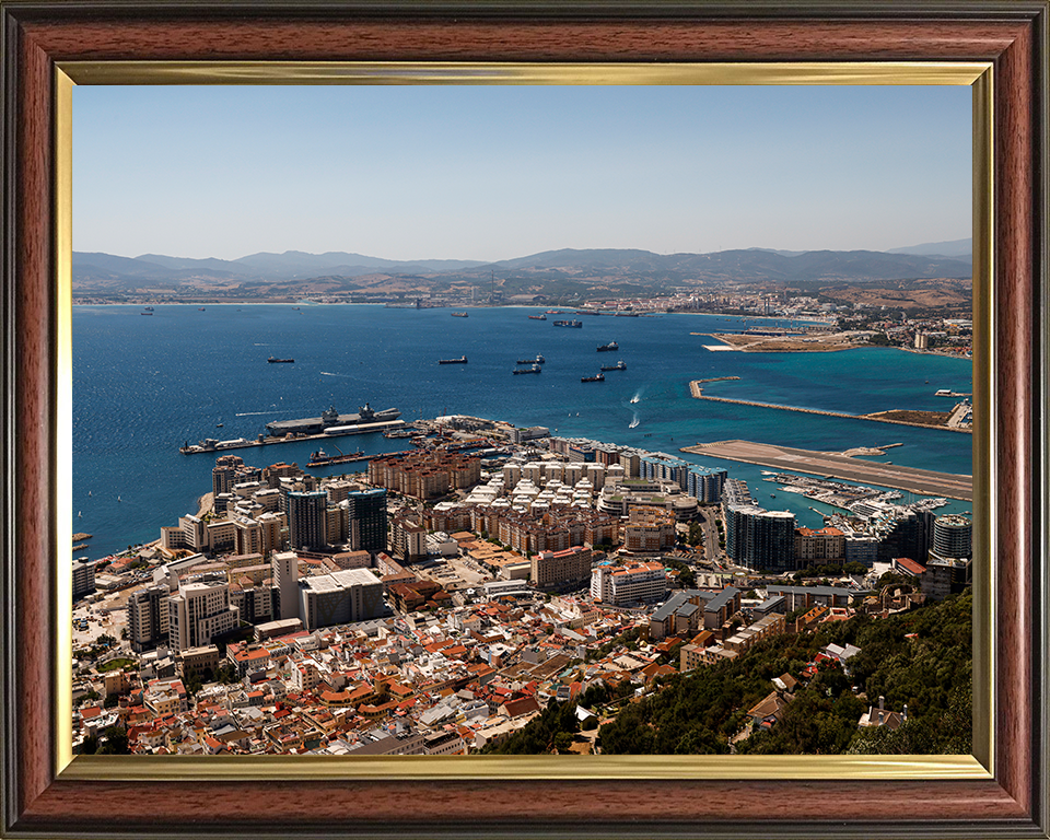 HM Naval Base Gibraltar Dockyard | Photo Print | Framed Print | Aerial Photo | Royal Navy Hampshire Prints