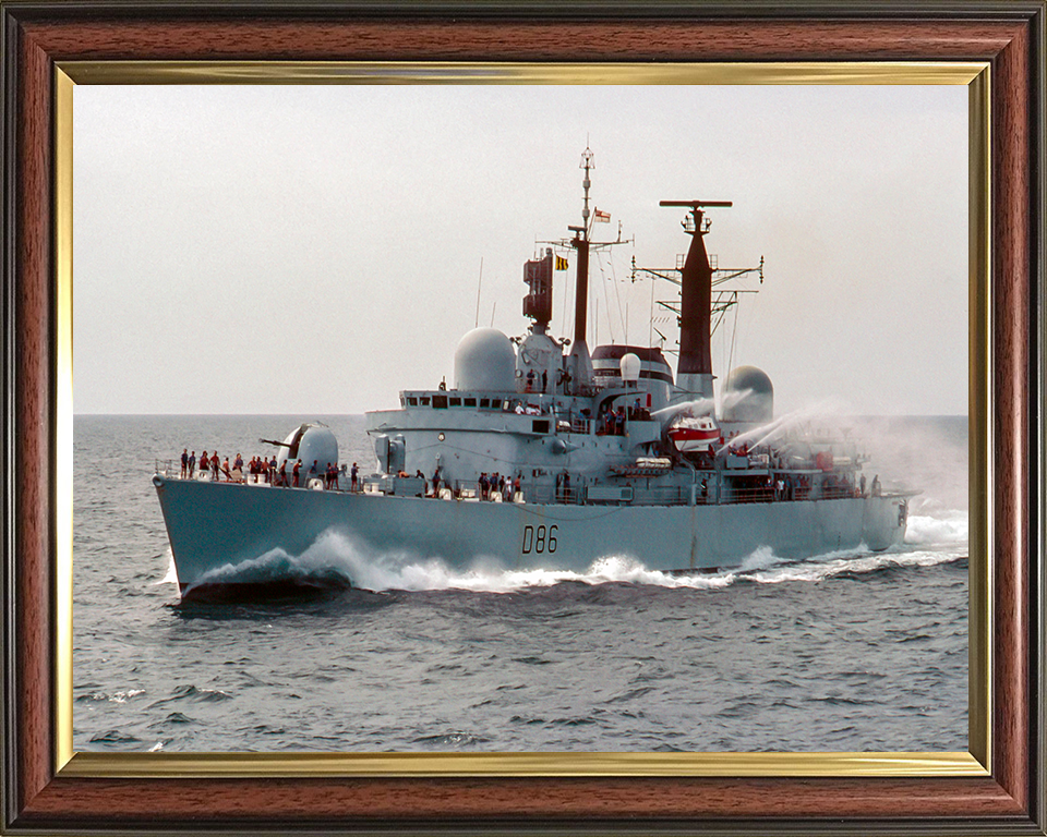 HMS Birmingham D86 Royal Navy Type 42 destroyer Photo Print or Framed Print - Hampshire Prints