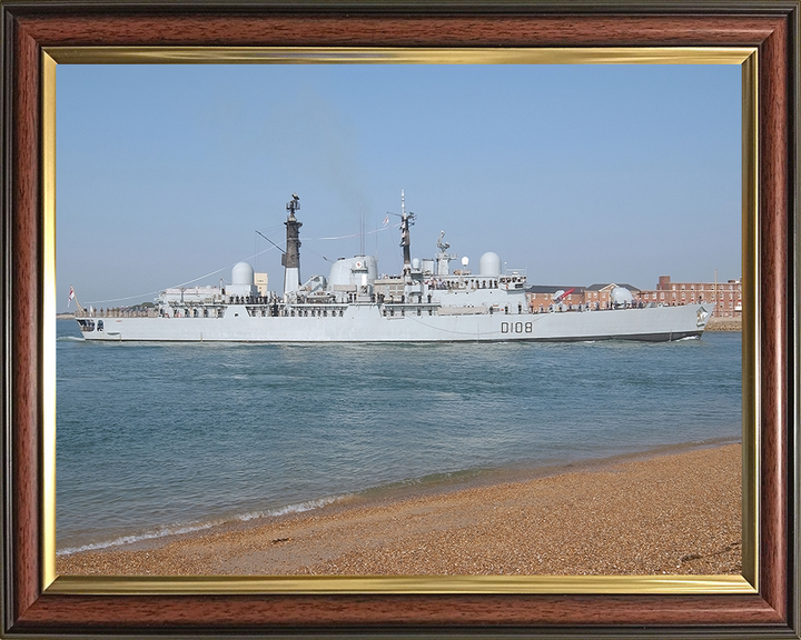 HMS Cardiff D108 Royal Navy Type 42 destroyer Photo Print or Framed Print - Hampshire Prints