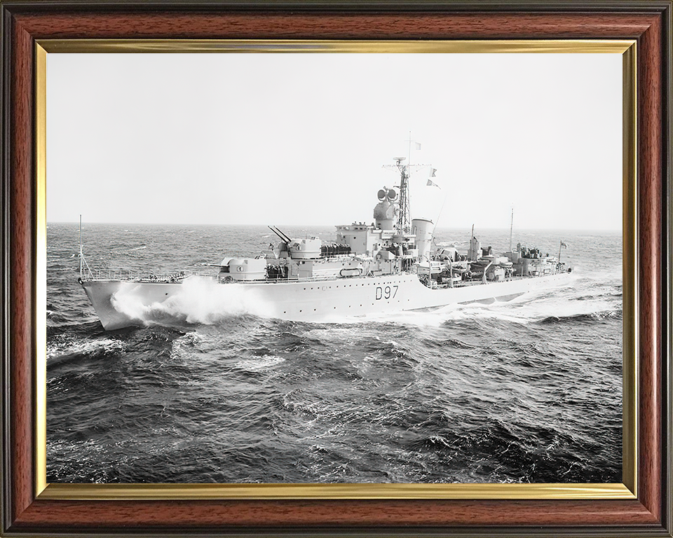 HMS Corunna D97 Royal Navy Battle class destroyer Photo Print or Framed Print - Hampshire Prints