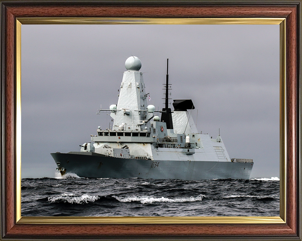 HMS Diamond D34 Royal Navy Type 45 Destroyer Photo Print or Framed Print - Hampshire Prints