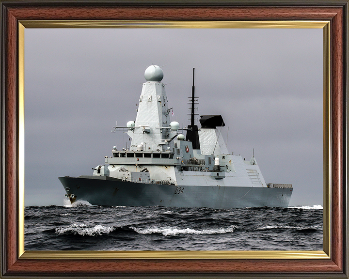 HMS Diamond D34 Royal Navy Type 45 Destroyer Photo Print or Framed Print - Hampshire Prints