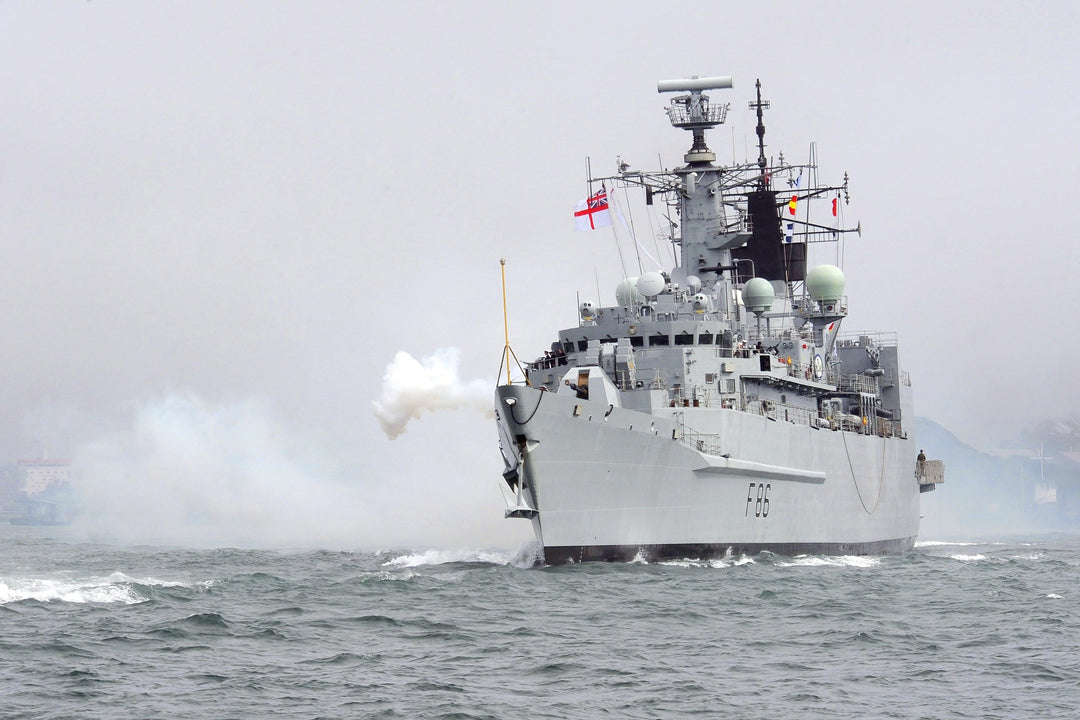 HMS Campbeltown F86 Royal Navy Type 22 Frigate Photo Print or Framed Print - Hampshire Prints