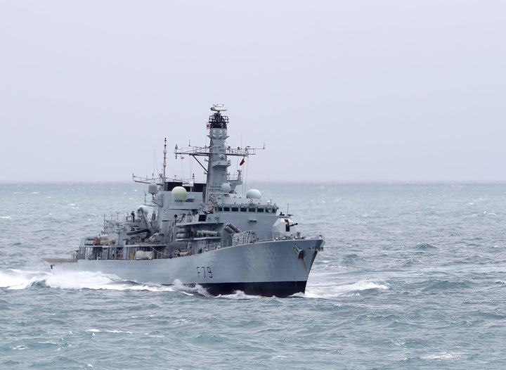 HMS Portland (F79) Photo Print - At Sea - Royal Navy Type 23 Frigate Hampshire Prints 6 x 4 No Frame No