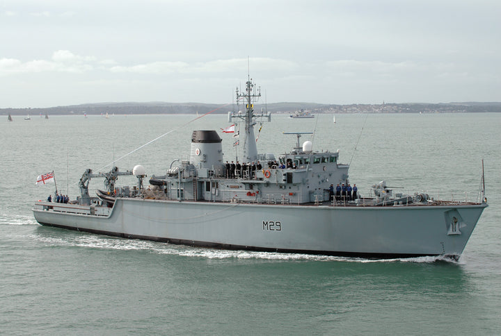 HMS Brecon M29 | Photo Print | Framed Print | Hunt Class | Mine Warfare Vessel | Royal Navy Hampshire Prints