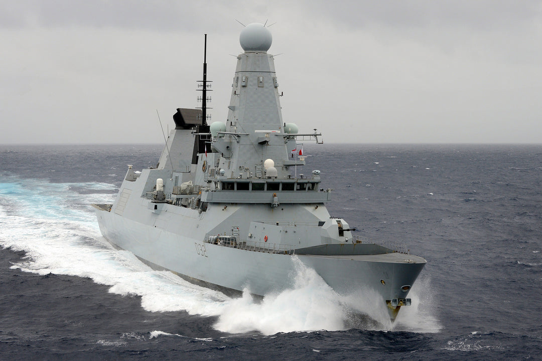 HMS Daring D32 Royal Navy type 45 Destroyer Photo Print or Framed Print - Hampshire Prints