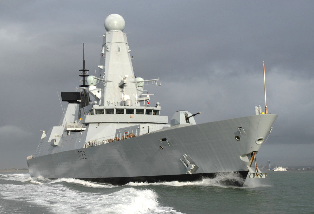 HMS Dauntless D33 Royal Navy Type 45 Destroyer Photo Print or Framed Print - Hampshire Prints