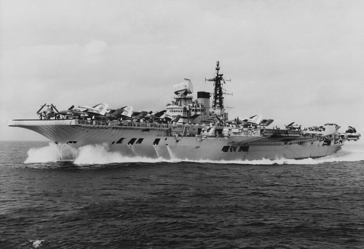 HMS Victorious R38 Royal Navy Illustrious class aircraft carrier Photo Print or Framed Print - Hampshire Prints