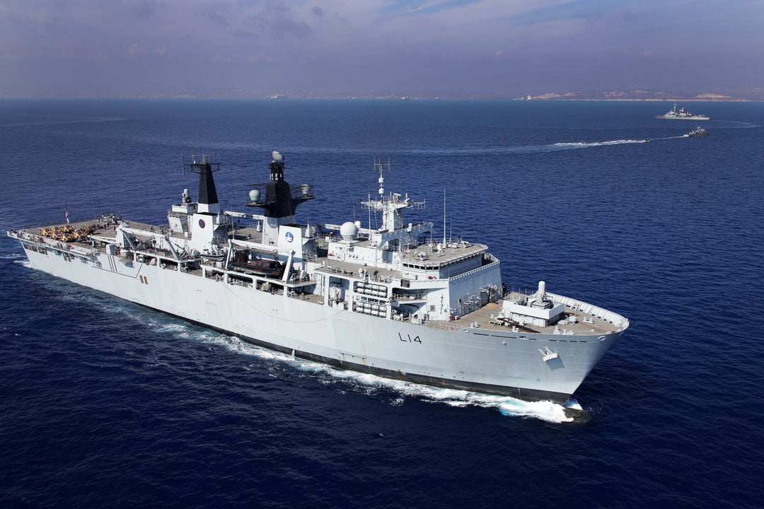 HMS Albion L14 Royal Navy Albion Class Albion Class amphibious ship Photo Print or Framed Print - Hampshire Prints