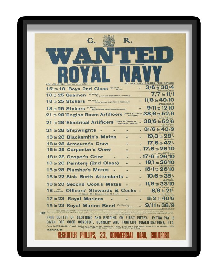 Royal Navy Recruitment Poster